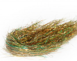 Fine 3D Tinsel Hair, Golden Olive UVR / 30